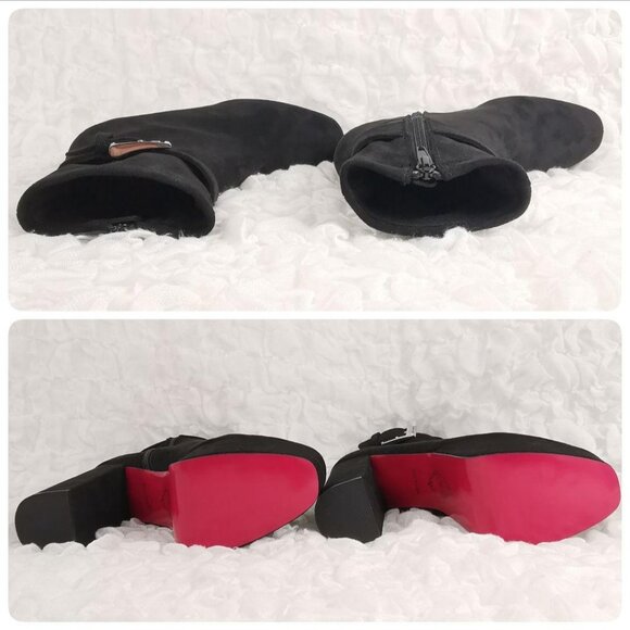 MichellMacaron Buckle Short Boots 13.5cm Heel - Picture 6 of 16